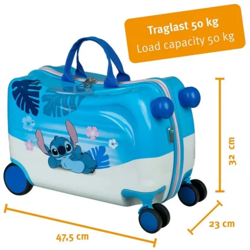Stitch® Trolley Kuffert Blå