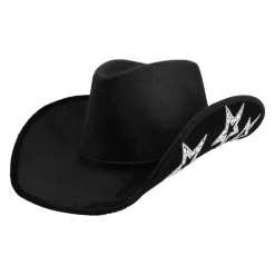 Stjerne Cowboyhatt Svart