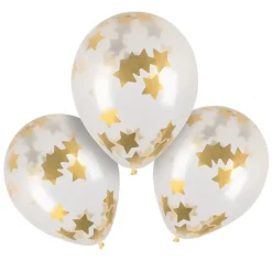 Stjerne Konfetti Latexballonger