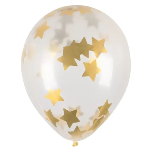 Stjerne Konfetti Latexballonger