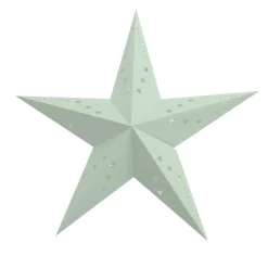 Stjerne Lanterne Pastellgrønn