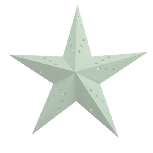 Stjerne Lanterne Pastellgrønn