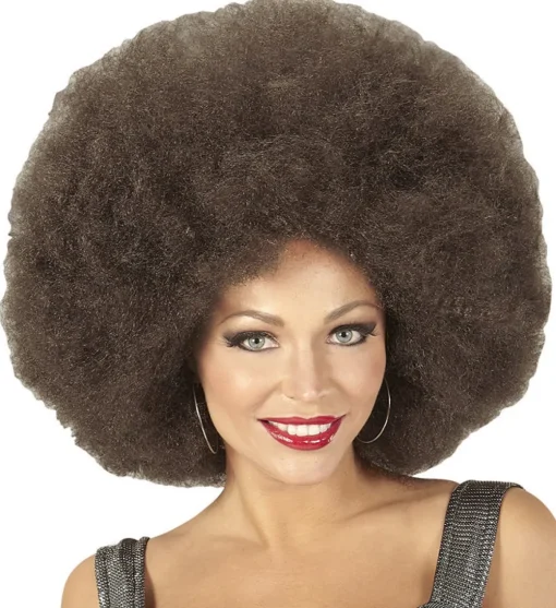Stor Afroparykk Brun