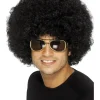 Stor Funky 70-talls Afroparykk Svart