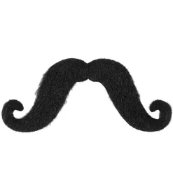 Stor Moustache Svart