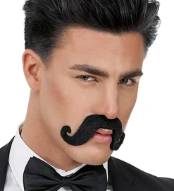Stor Moustache Svart