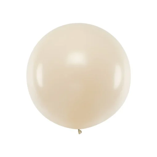 Stor Rund Ballong Kremhvit