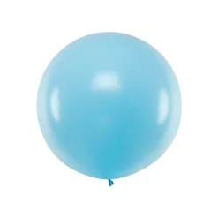 Stor Rund Ballong Lyseblå