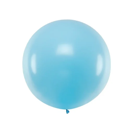 Stor Rund Ballong Lyseblå