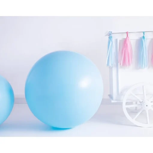 Stor Rund Ballong Lyseblå