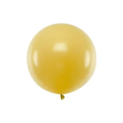 Stor Rund Ballong Metallisk Gull