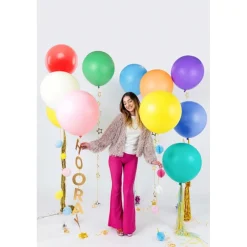 Stor Rund Ballong Oransje