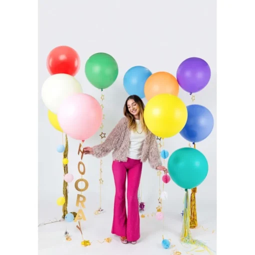 Stor Rund Ballong Oransje