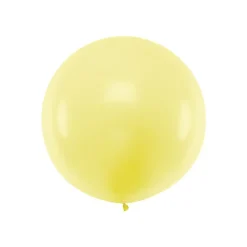 Stor Rund Ballong Pastell Gul