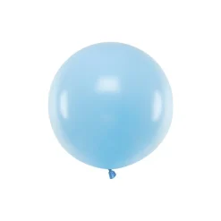 Stor Rund Ballong Pastell Lyseblå
