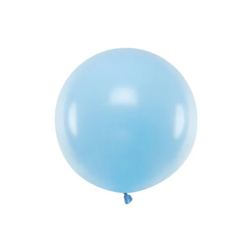 Stor Rund Ballong Pastell Lyseblå