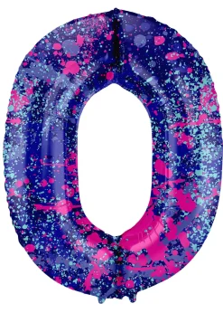 Stor Tallballong Splash Lilla og Rosa