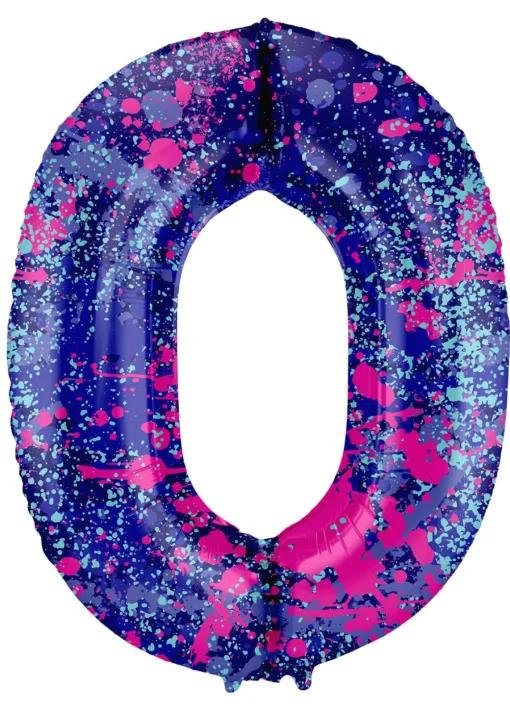 Stor Tallballong Splash Lilla og Rosa