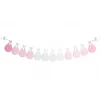 Stork Babyshower Girlander Rosa