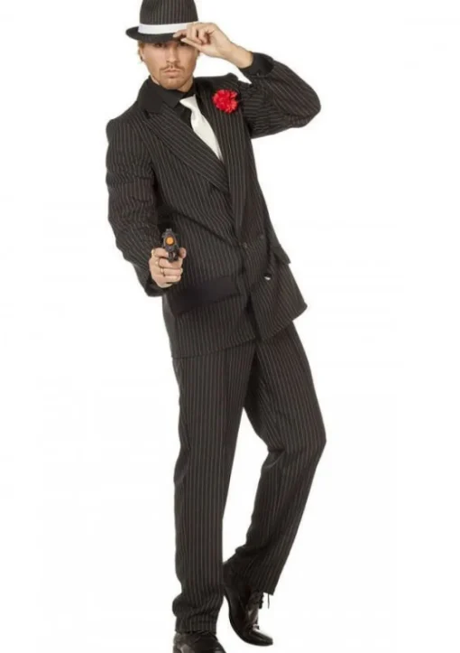 Stripete Gangster Kostyme