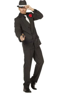 Stripete Gangster Kostyme