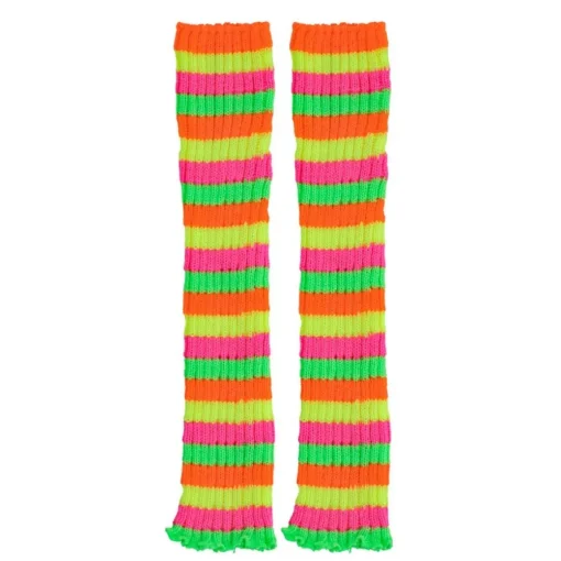 Stripete Leggvarmere Neon