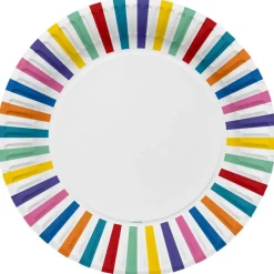 Stripete Papptallerkener Multifarget