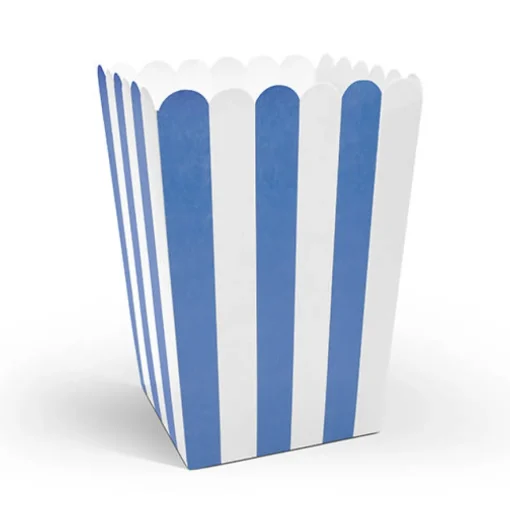 Stripete Popcornbegere Blå
