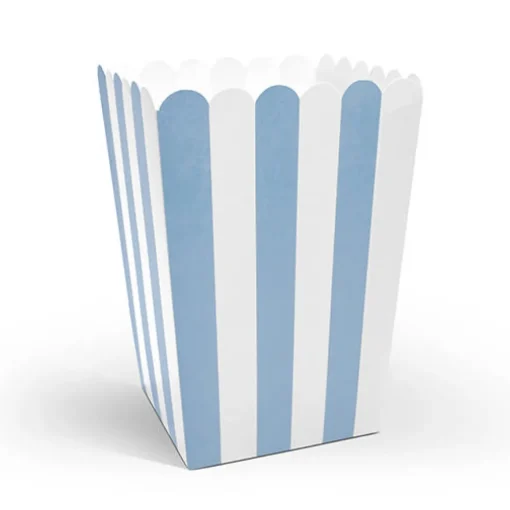 Stripete Popcornbegere Blå