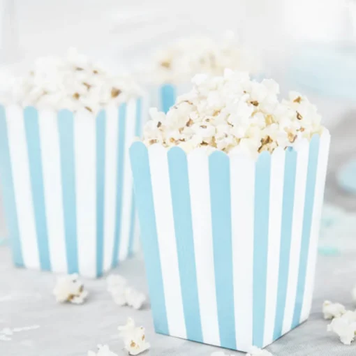 Stripete Popcornbegere Blå