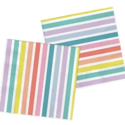 Stripete Servietter Pastell