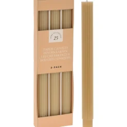 Stripete Stearinlys Khaki