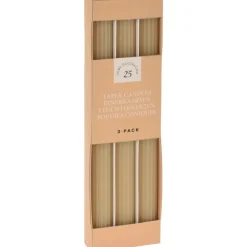 Stripete Stearinlys Khaki