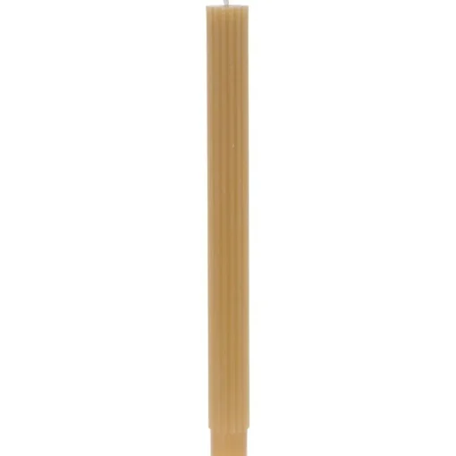 Stripete Stearinlys Khaki