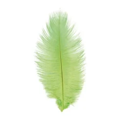 Strutsefjær Limegrønn 30-35 cm