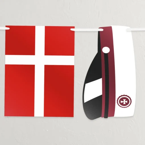 Student Flaggbanner Hengepynt Rød