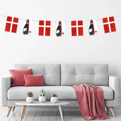Student Flaggbanner Hengepynt Rød