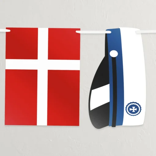 Student Flaggbanner Hengepynt Blå
