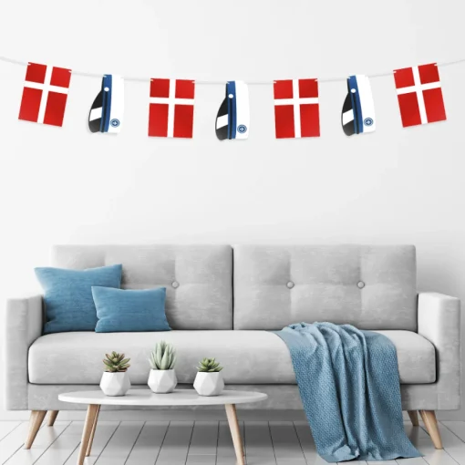 Student Flaggbanner Hengepynt Blå