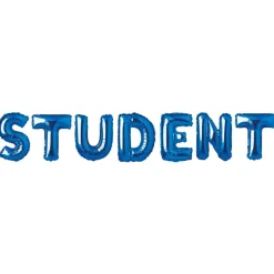 Student Foileballonger Blå