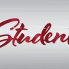 Student Hengepynt Banner Rød