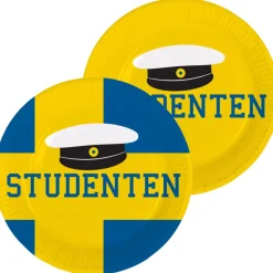 Studenten Svensk Papptallerkener