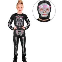 Sugar Skull Skjelett Barnekostyme