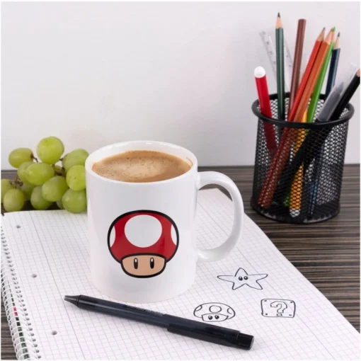 Super Mario® Mushroom Krus Hvit