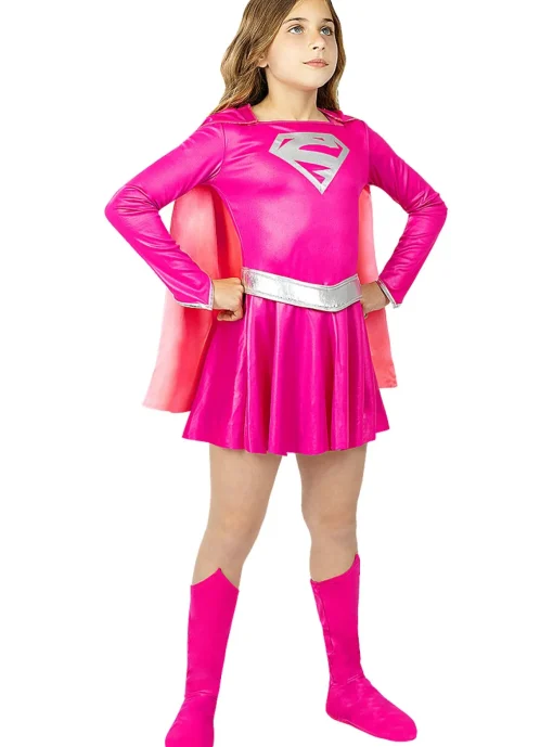 Supergirl® Barnekostyme Rosa