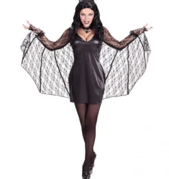 Svart Batwoman Kostyme