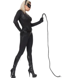 Svart Catwoman Kostyme