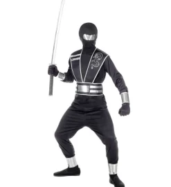 Svart Ninja Barnekostyme