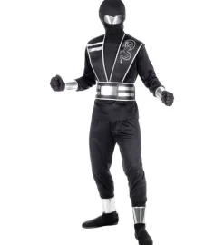 Svart Ninja Barnekostyme