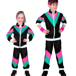 Svart 80-talls Treningsdress Barnekostyme